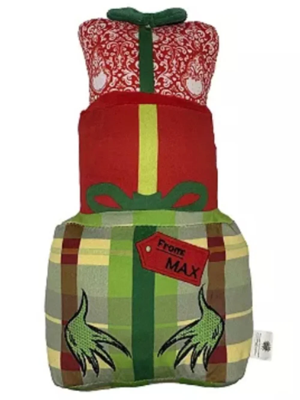 NWT ~ Woof Pet Products' Dr. Seuss Grinch Festive Present Squeaker Plush Pet Toy